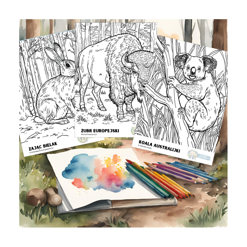 Darmowe Przyrodnicze Kolorowanki – PDF do druku dla dzieci