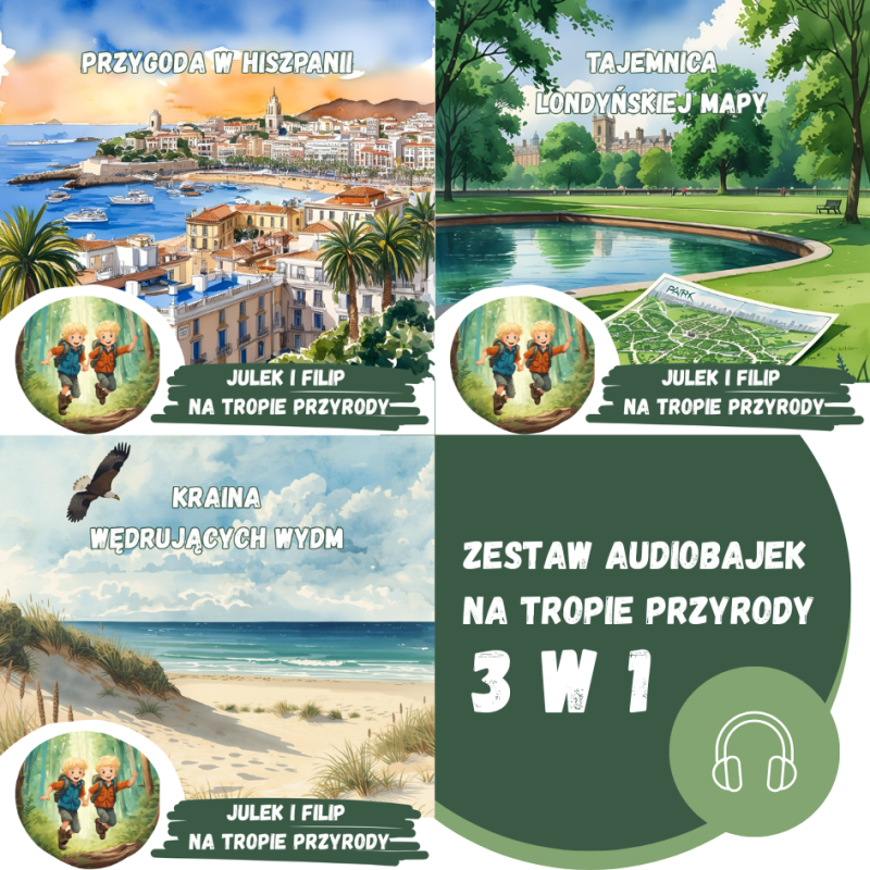 Zestaw Audiobajek 3w1 – Na tropie przyrody MP3